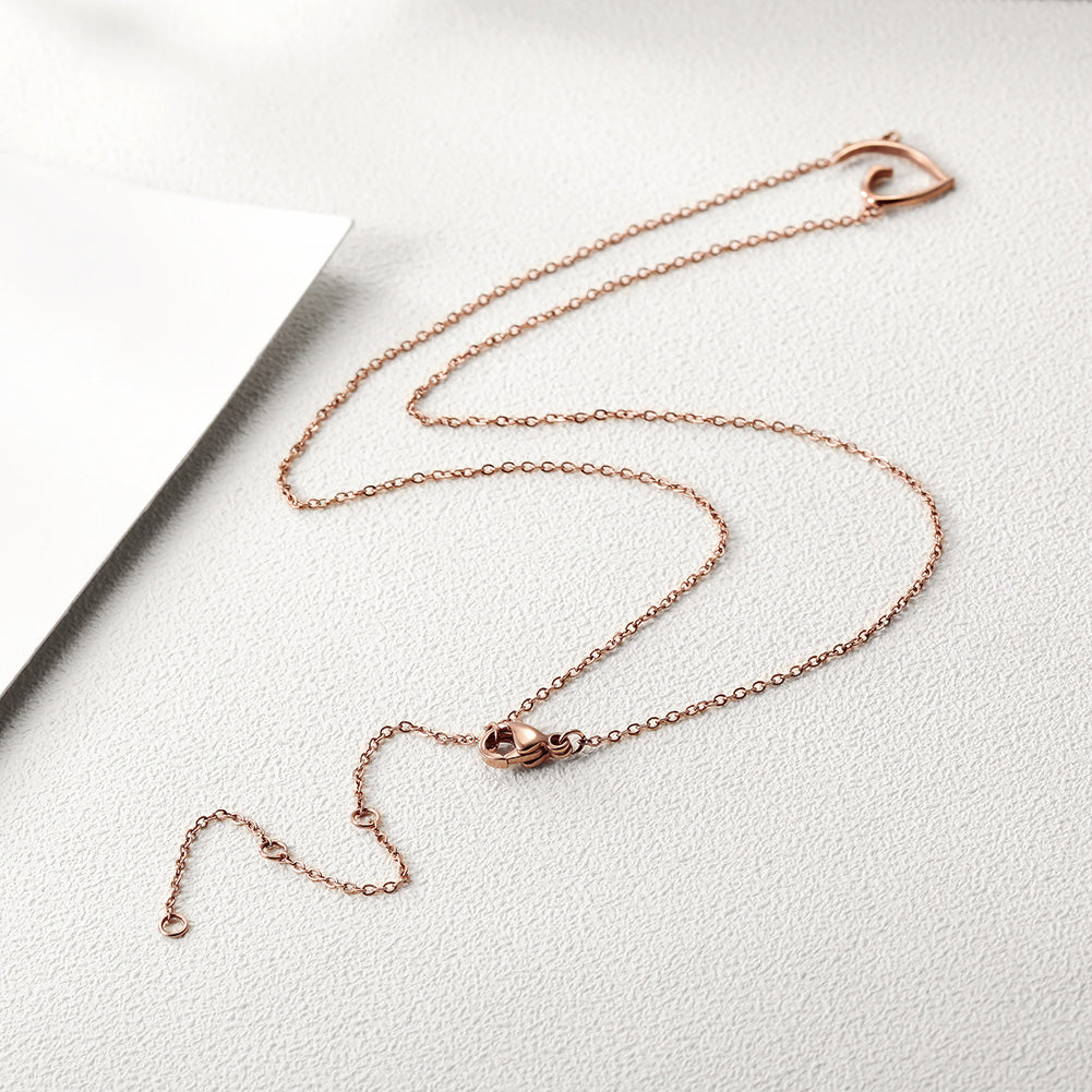 Creative G-shaped necklace-NSSN647ST