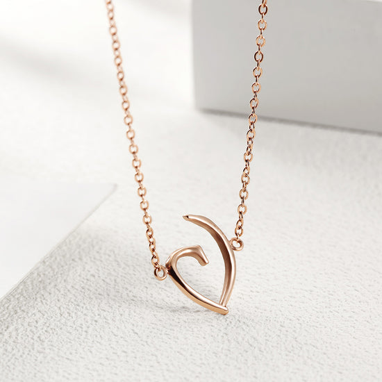 Creative G-shaped necklace-NSSN647ST