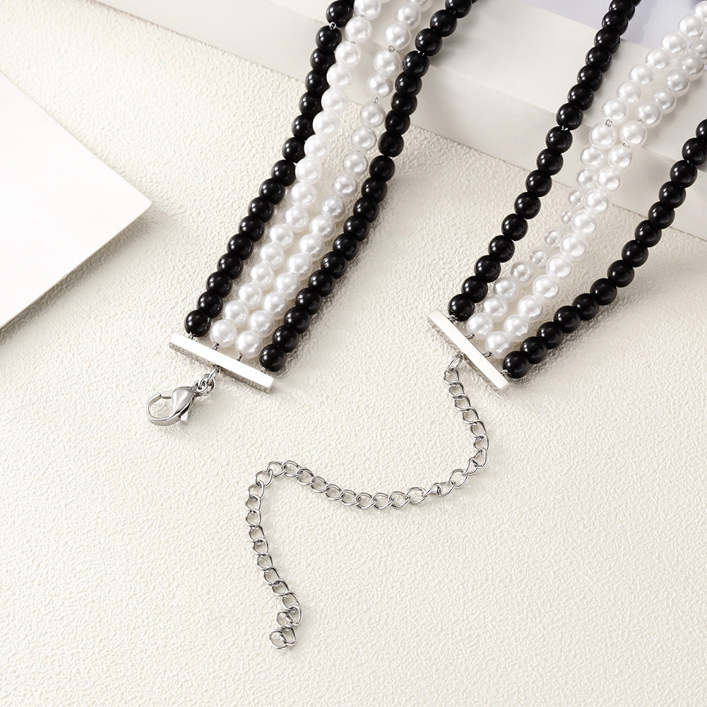 Silver bow necklace-NSSN650ST