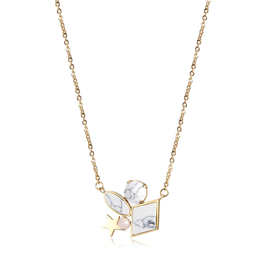 Cracked Stone Necklace-NSSN652ST