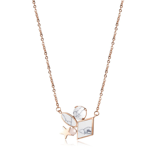 Cracked Stone Necklace-NSSN652ST