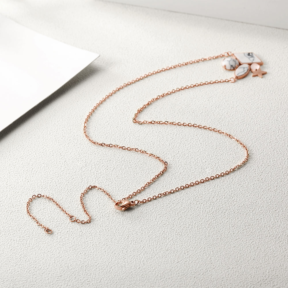 Cracked Stone Necklace-NSSN652ST