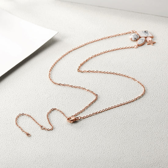 Cracked Stone Necklace-NSSN652ST