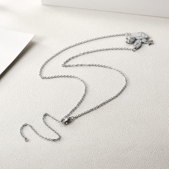 Cracked Stone Necklace-NSSN652ST