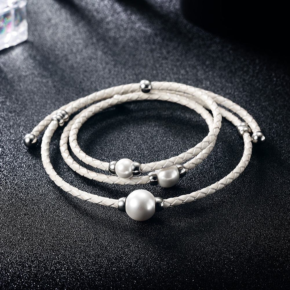 Creative circular necklace-NSSN653ST