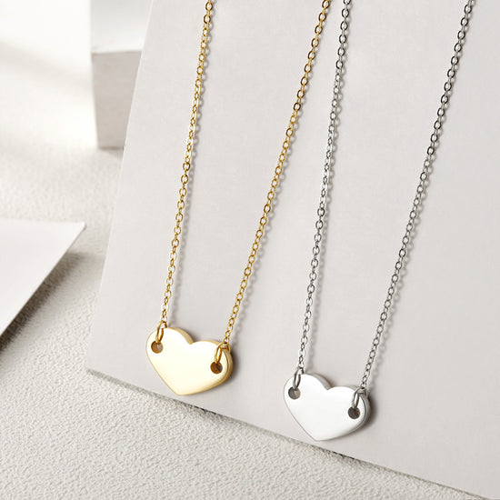Love high polished necklace-NSSN661ST