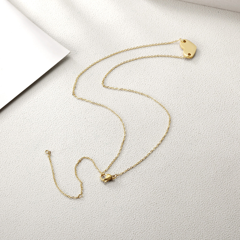 Love high polished necklace-NSSN661ST