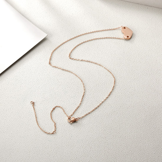 Love high polished necklace-NSSN661ST