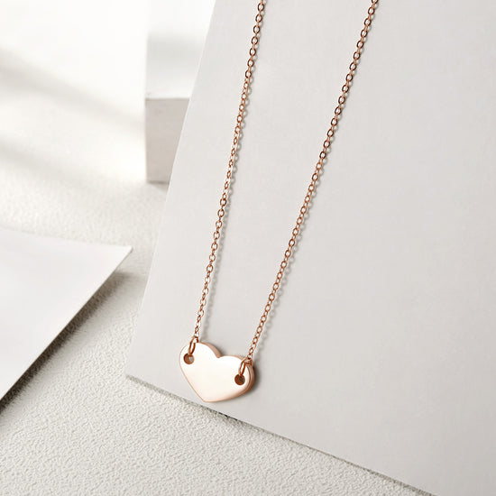 Love high polished necklace-NSSN661ST