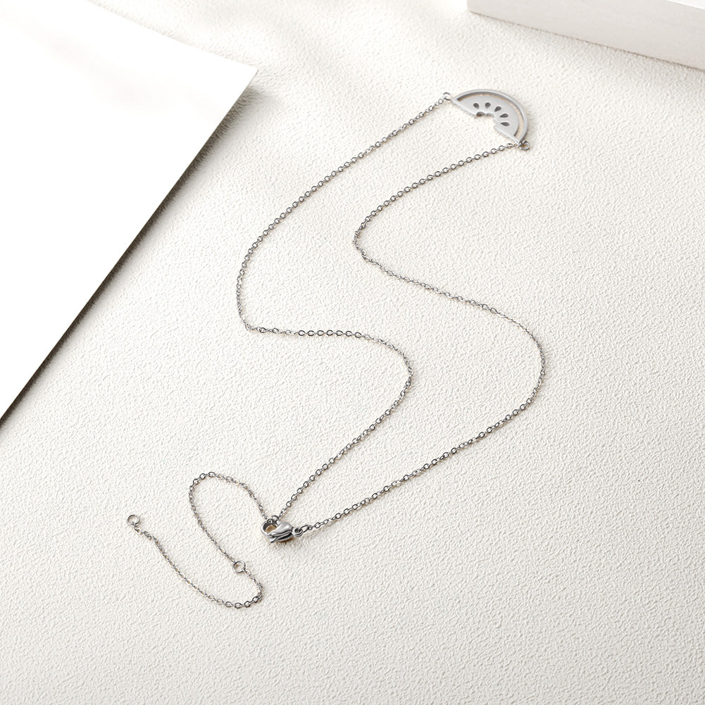 Love high polished necklace-NSSN661ST
