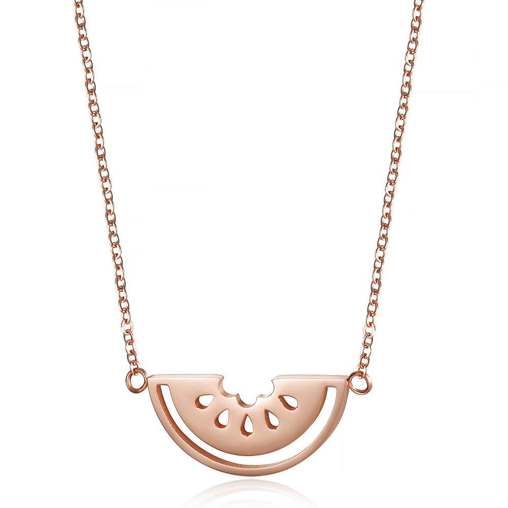 Hollow watermelon necklace-NSSN662ST