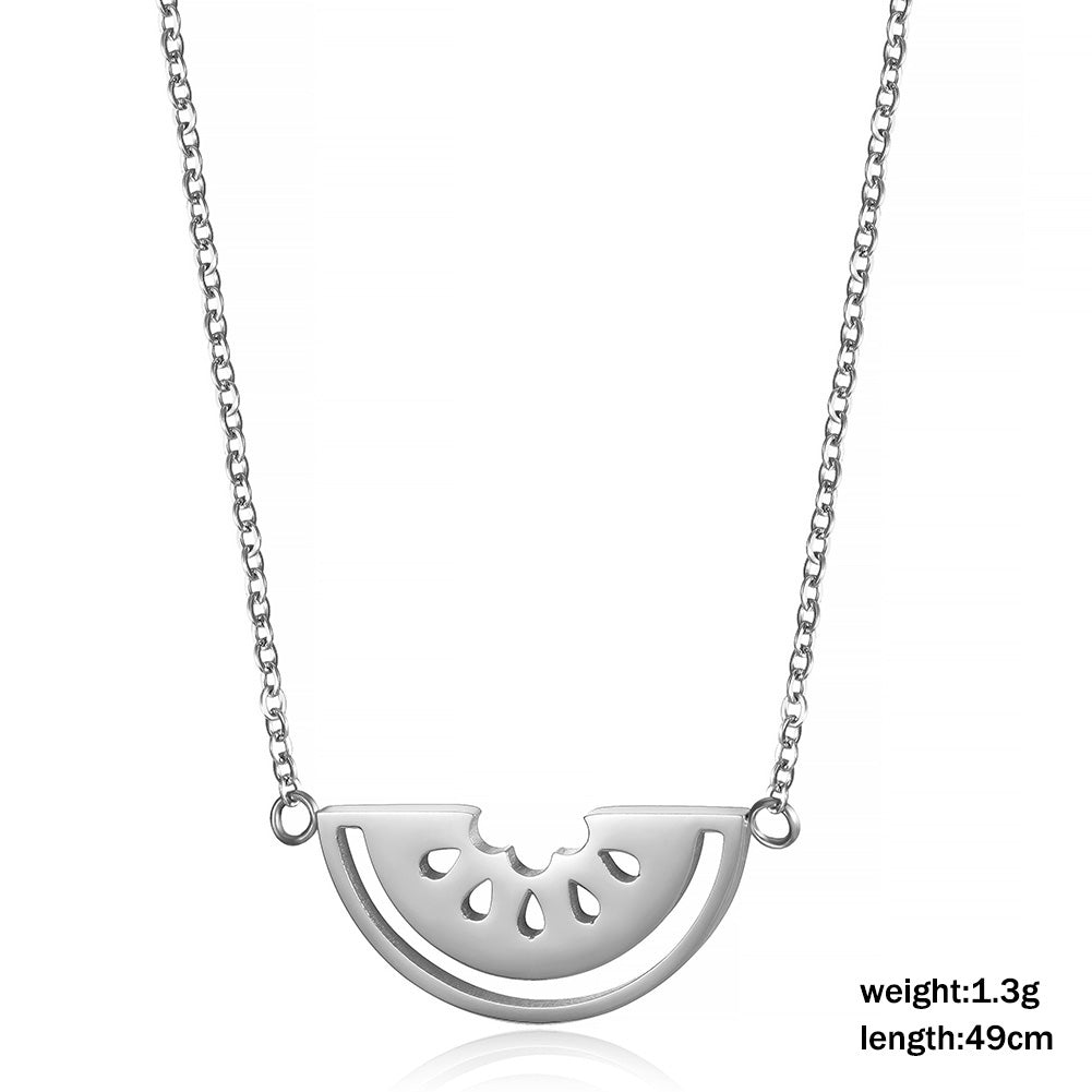 Hollow watermelon necklace-NSSN662ST