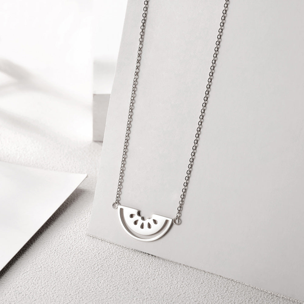 Hollow watermelon necklace-NSSN662ST