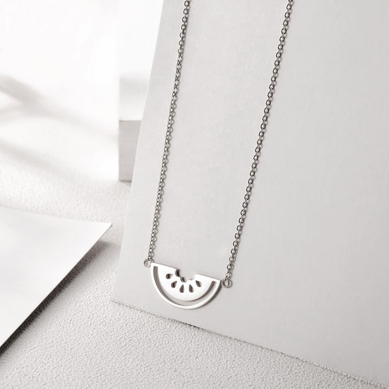 Hollow watermelon necklace-NSSN662ST