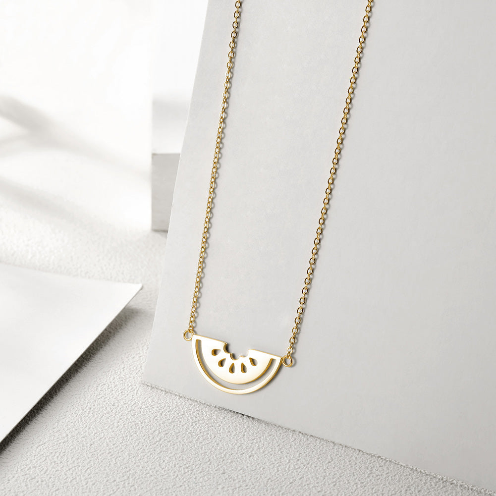 Hollow watermelon necklace-NSSN662ST