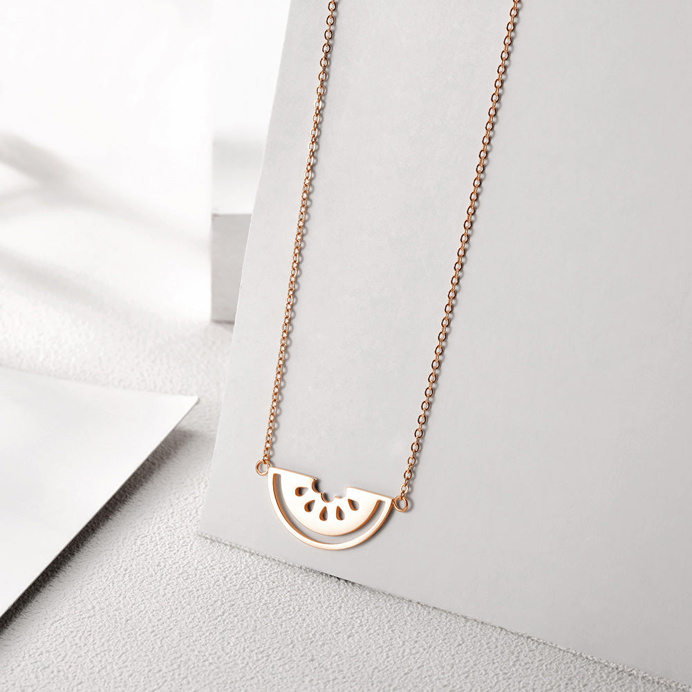 Hollow watermelon necklace-NSSN662ST
