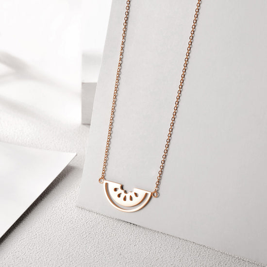 Hollow watermelon necklace-NSSN662ST