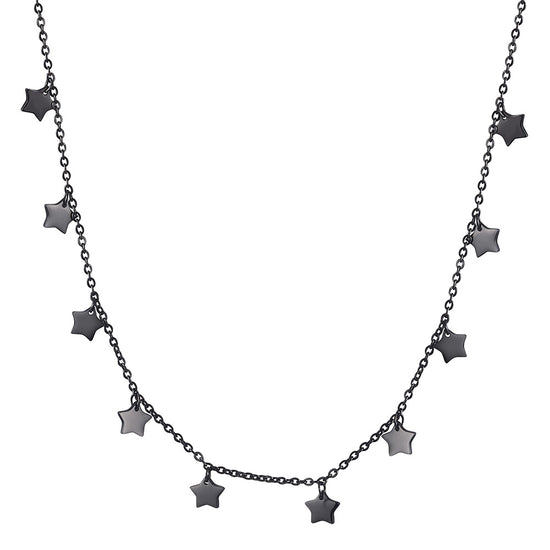 Five pointed star necklace-NSSN666ST