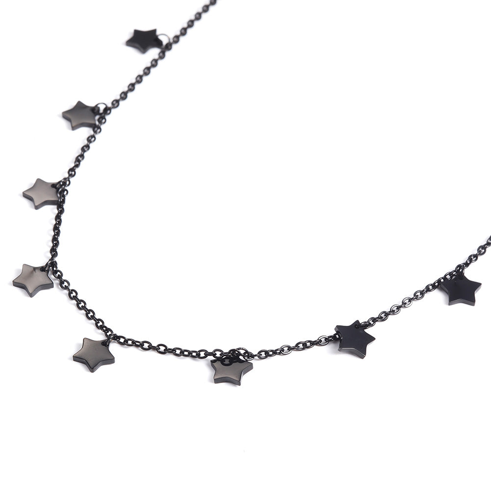 Five pointed star necklace-NSSN666ST