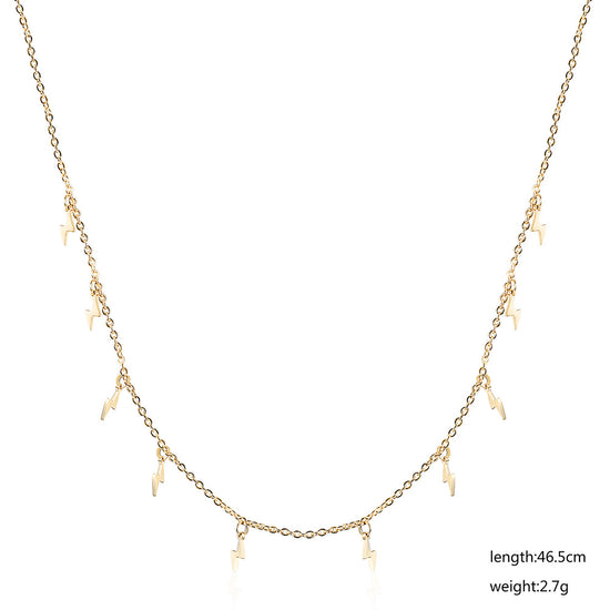 Lightning stainless steel necklace-NSSN699ST