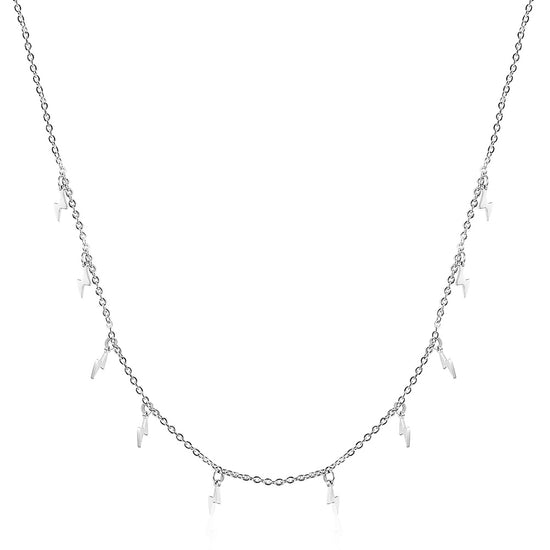 Lightning stainless steel necklace-NSSN699ST