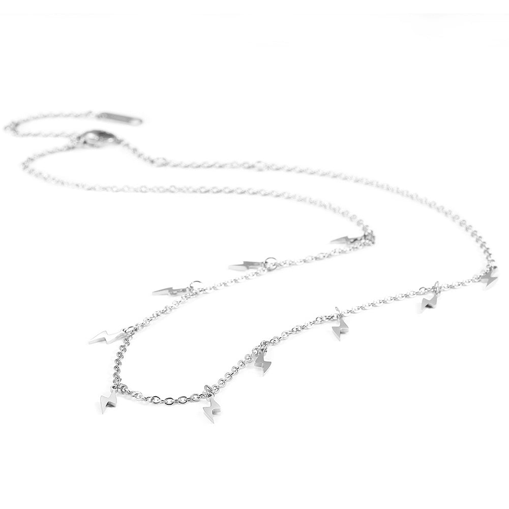 Lightning stainless steel necklace-NSSN699ST