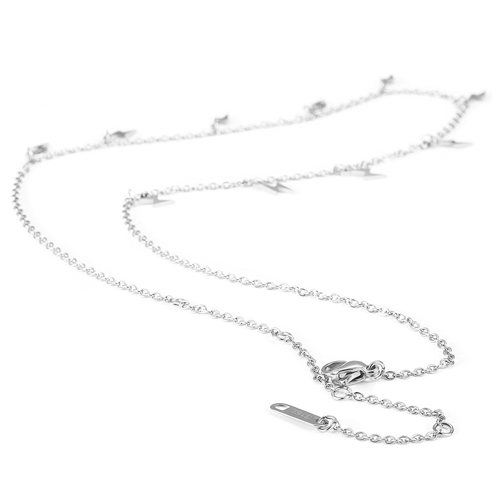 Lightning stainless steel necklace-NSSN699ST