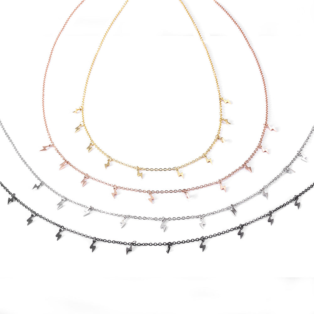 Lightning stainless steel necklace-NSSN699ST