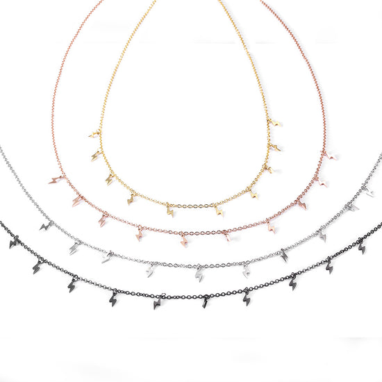 Lightning stainless steel necklace-NSSN699ST