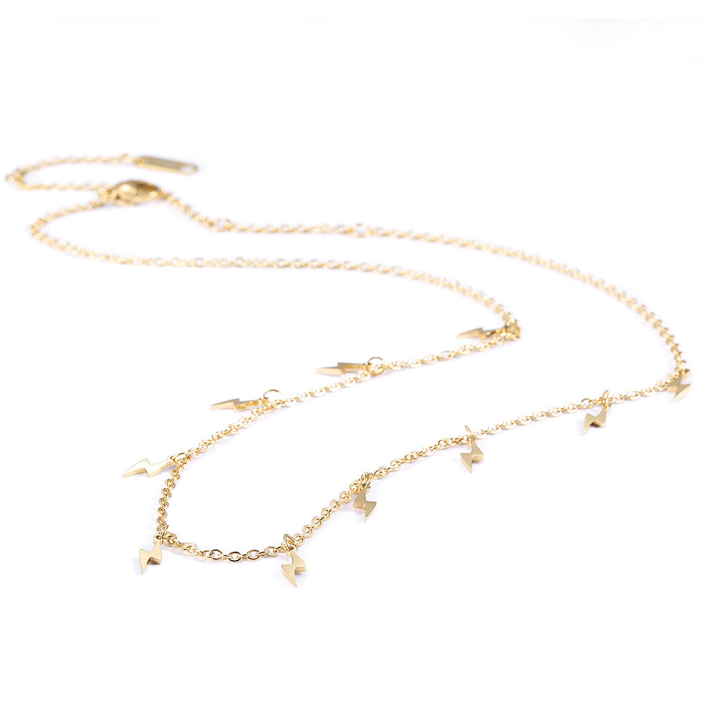 Lightning stainless steel necklace-NSSN699ST