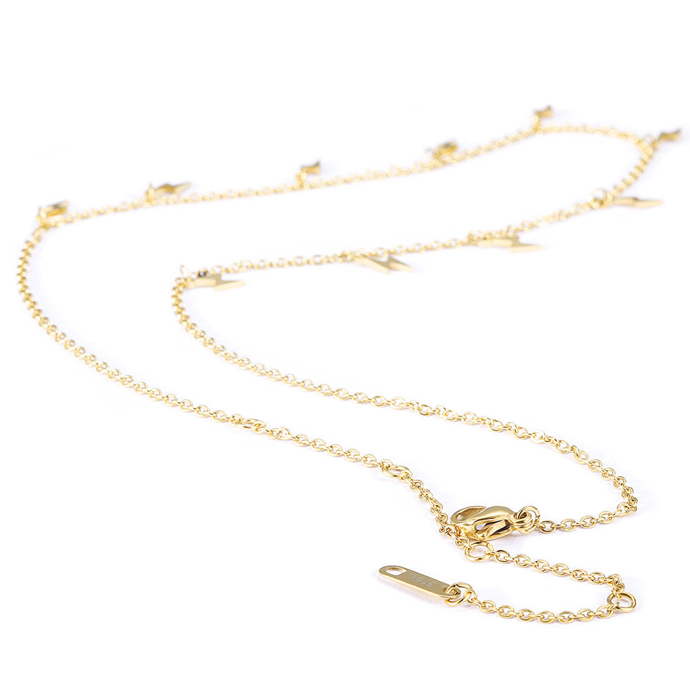 Lightning stainless steel necklace-NSSN699ST