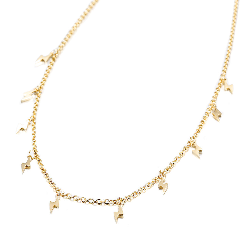 Lightning stainless steel necklace-NSSN699ST