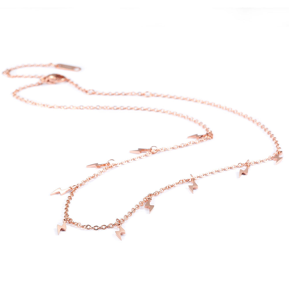 Lightning stainless steel necklace-NSSN699ST