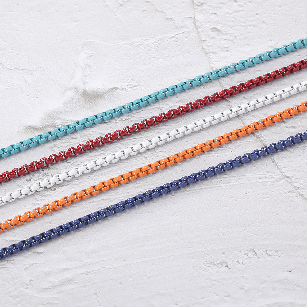 Chain colored necklace-NSSN735ST