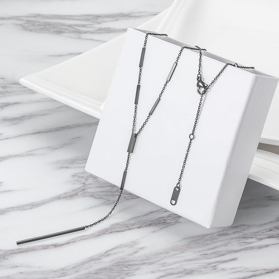 Stainless steel chain necklace-NSSN737ST