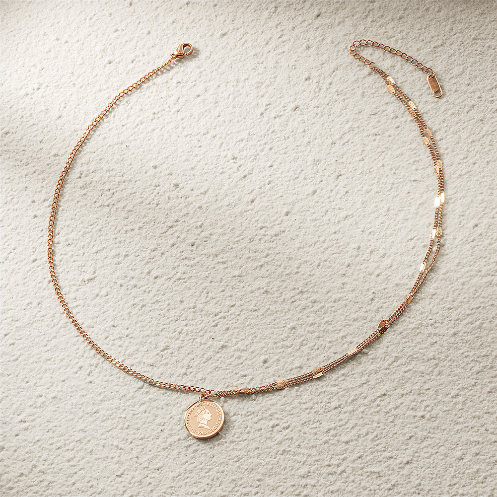 Queen's portrait necklace-NSSN743STGC