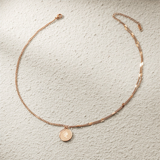 Queen's portrait necklace-NSSN743STGC