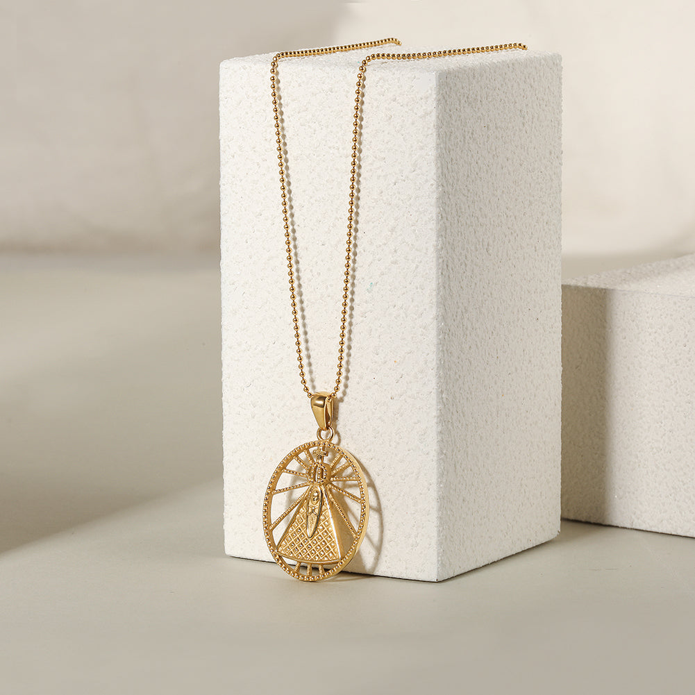 Hollow out creative necklace-NSSN754STGC