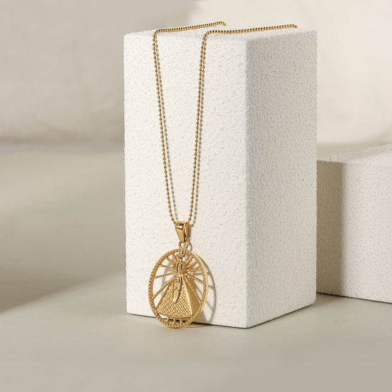 Hollow out creative necklace-NSSN754STGC