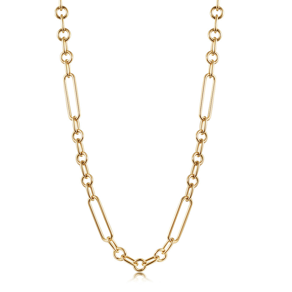Stainless steel buckle necklace-NSSN769ST