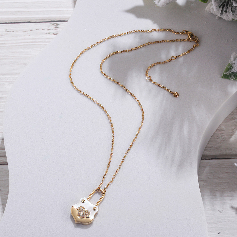 Love handbag necklace-NSSN783ST