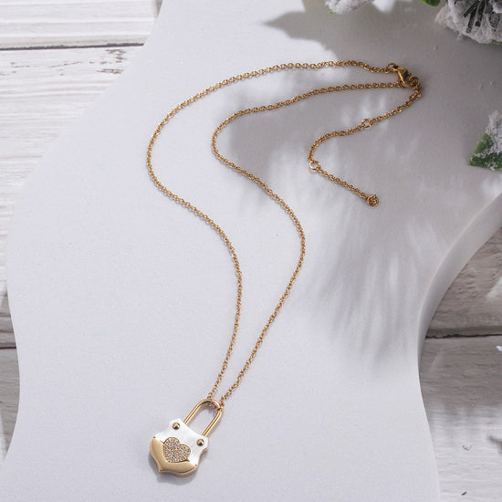 Love handbag necklace-NSSN783ST