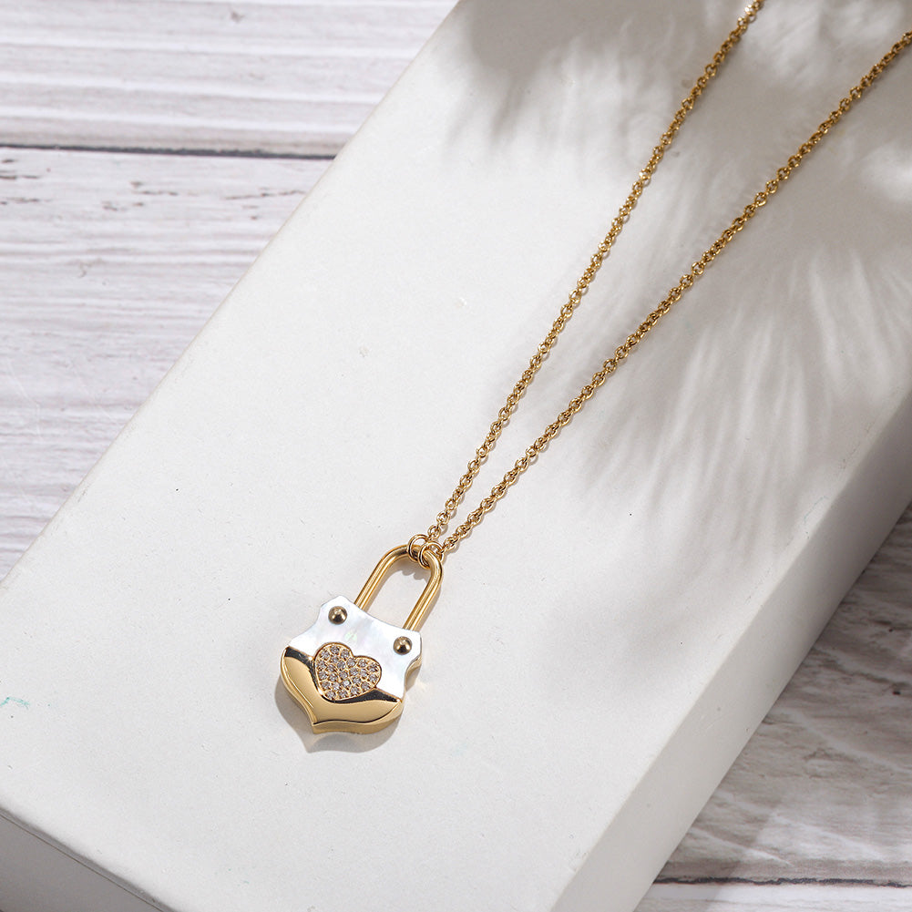 Love handbag necklace-NSSN783ST
