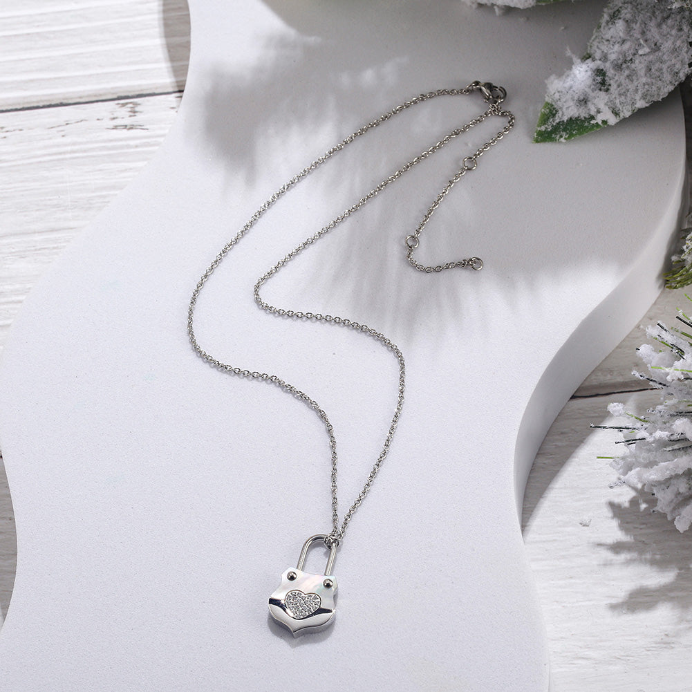 Love handbag necklace-NSSN783ST
