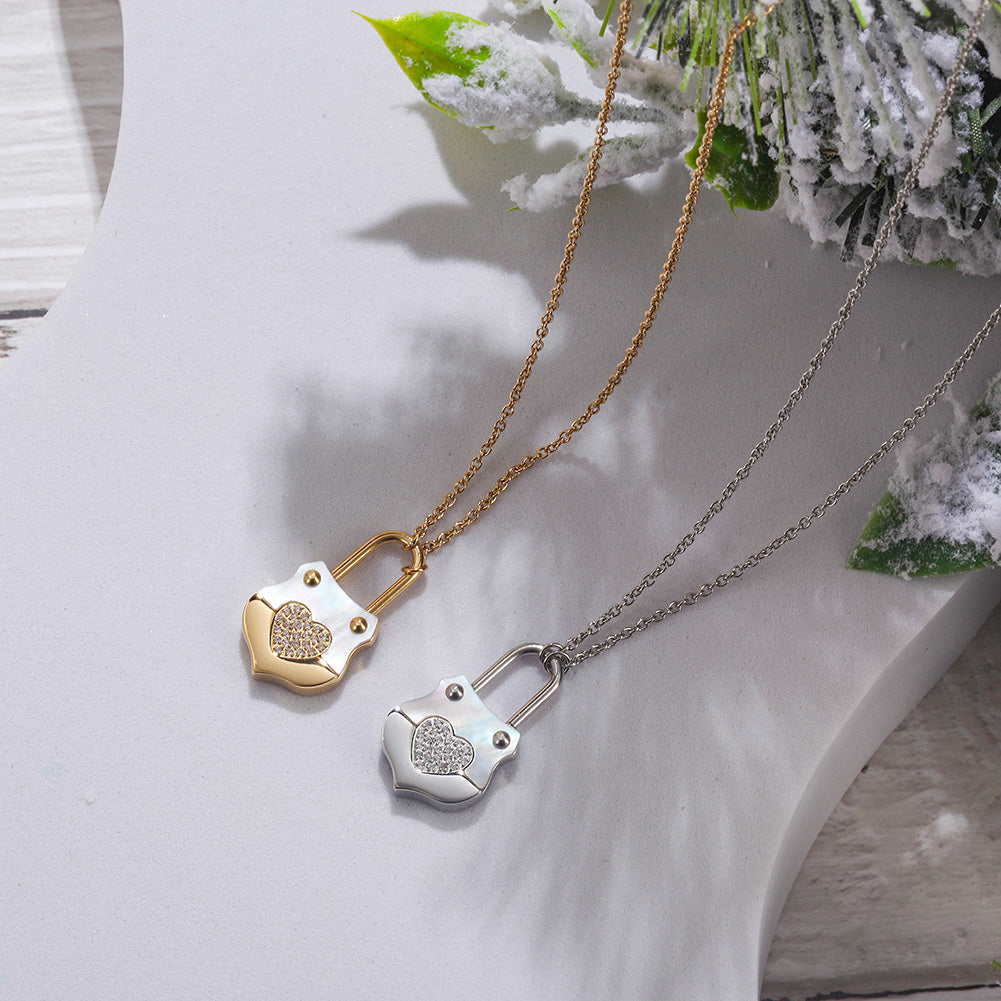 Love handbag necklace-NSSN783ST