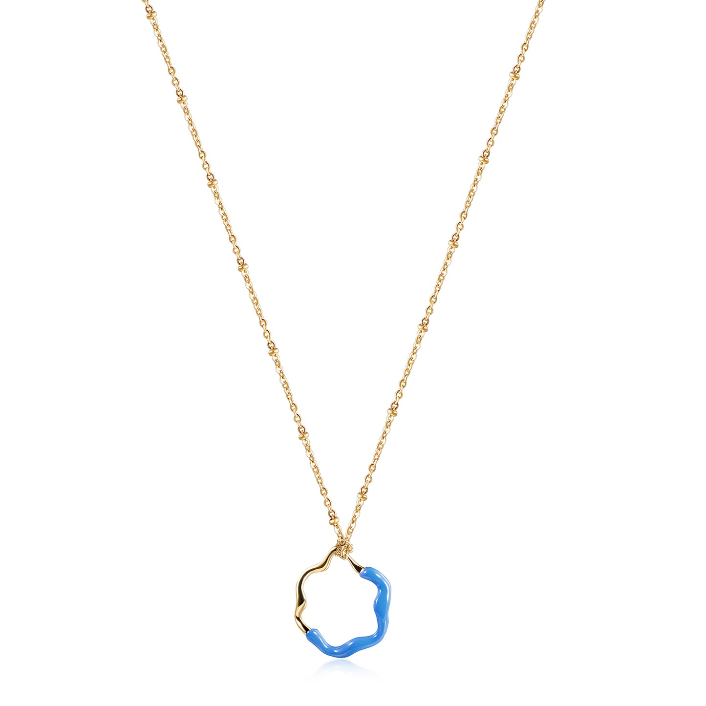 Creative colored pendant necklace-NSSN793ST