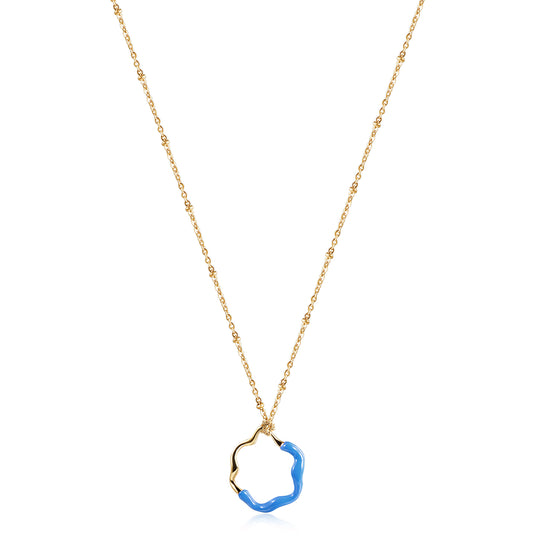 Creative colored pendant necklace-NSSN793ST