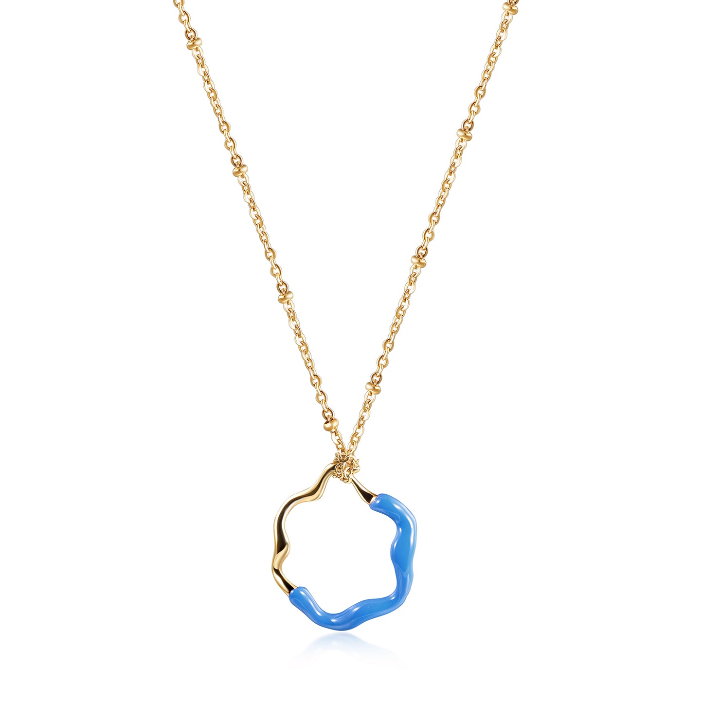 Creative colored pendant necklace-NSSN793ST