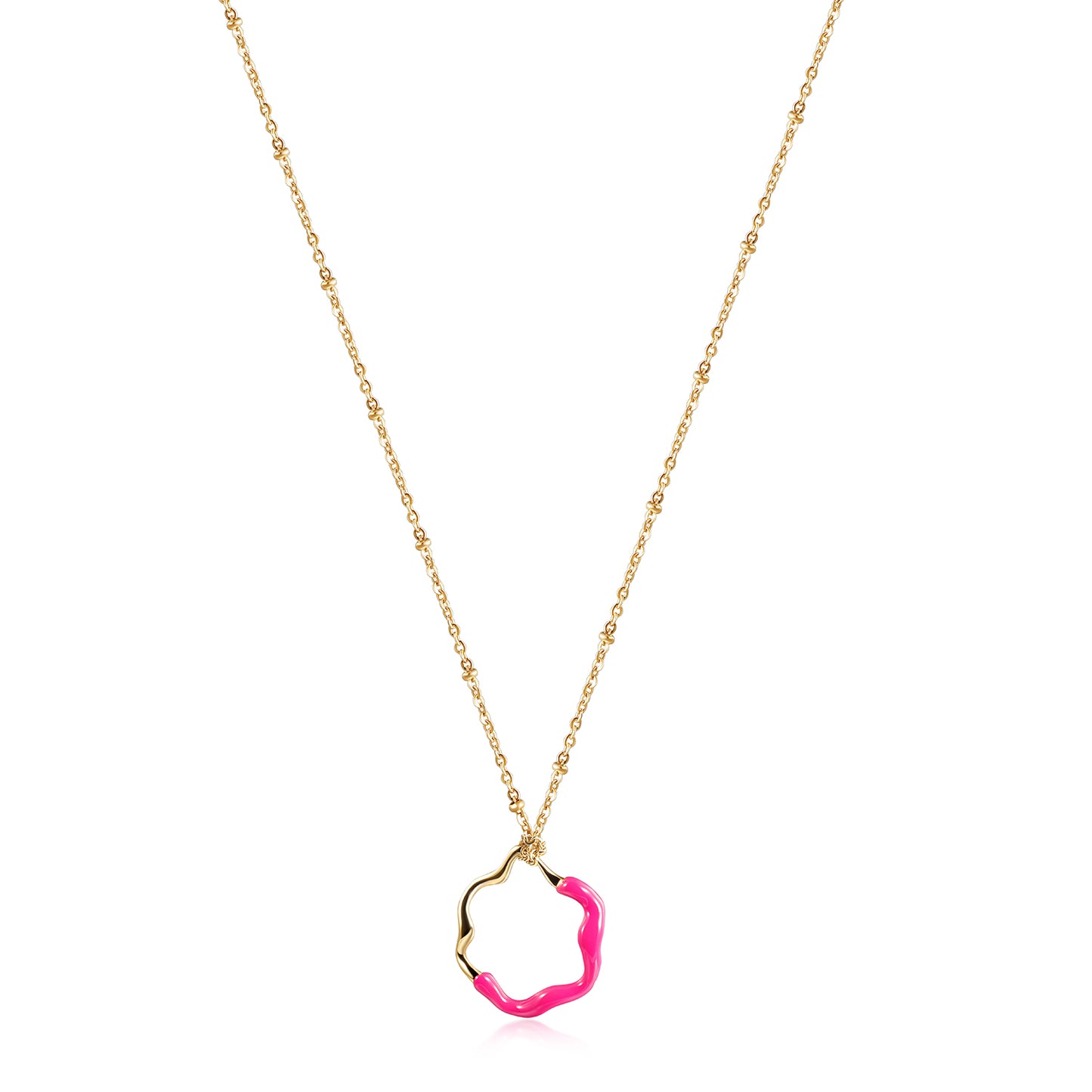 Creative colored pendant necklace-NSSN793ST