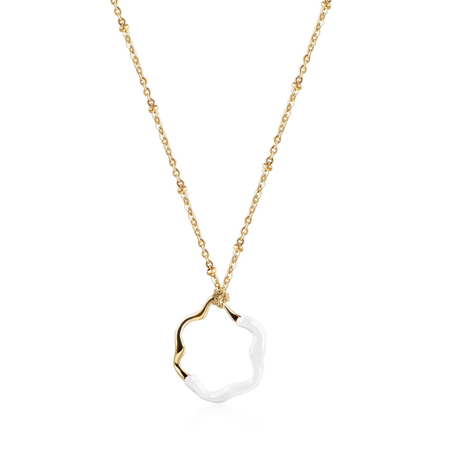Creative colored pendant necklace-NSSN793ST